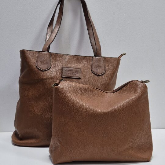 BOLSO MAXI DOBLE MARRON