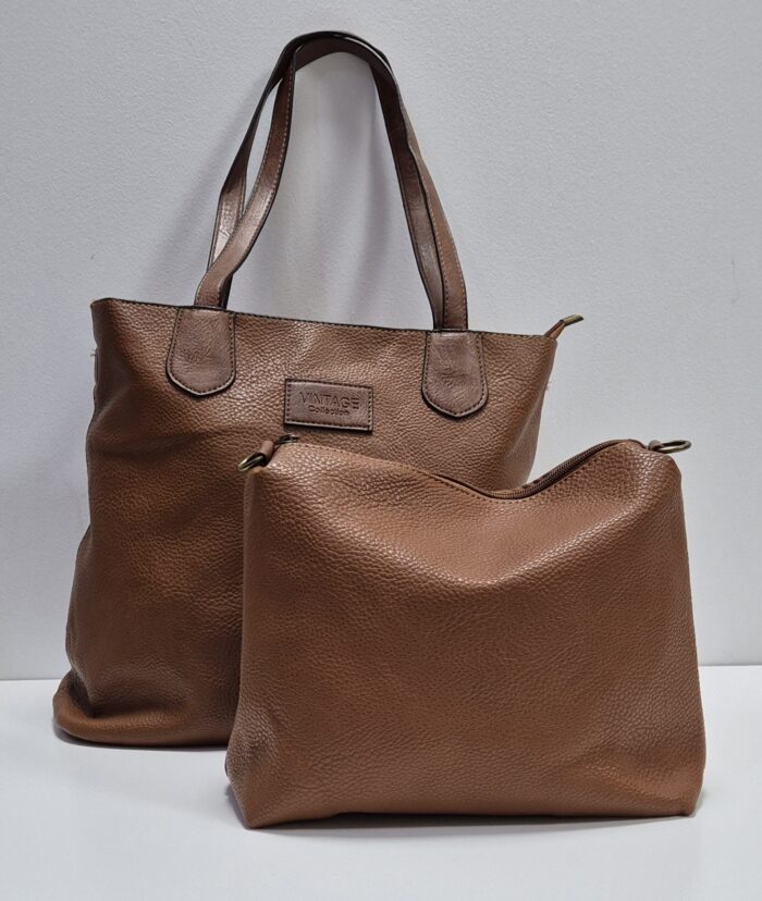 BOLSO MAXI DOBLE MARRON